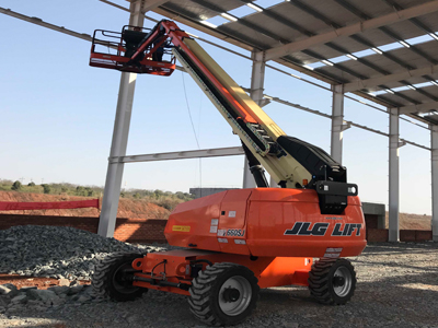 捷爾杰660SJ高空作業(yè)車助力山河智能工業(yè)城建設(shè)